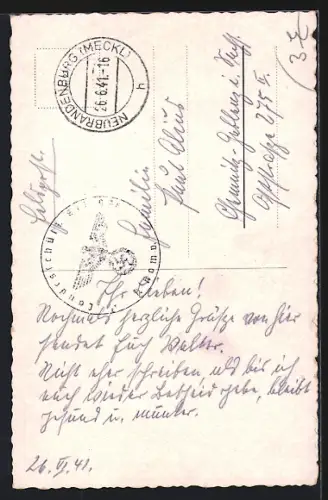 AK Neubrandenburg, Wiekhäuser mit Treptower Tor