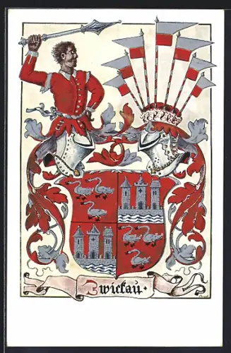 AK Zwickau, Ritter und Wappen