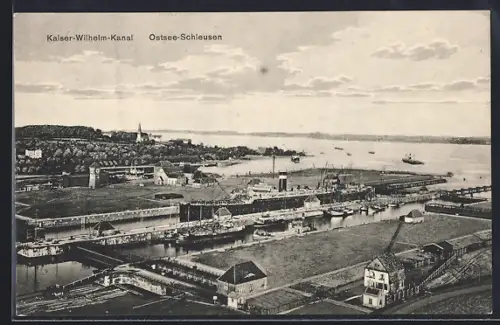 AK Holtenau, Ostsee-Schleusen, Kaiser-Wilhelm-Kanal