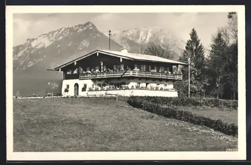 AK Berchtesgaden-Schönau, Haus Kohlhiaslhöh, Bes. Fam. Holzeis