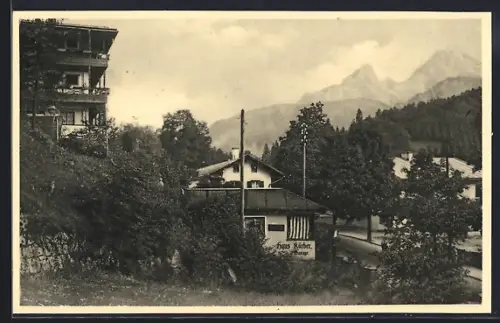 AK Berchtesgaden, Hotel Haus Körber, Am Bahnhof