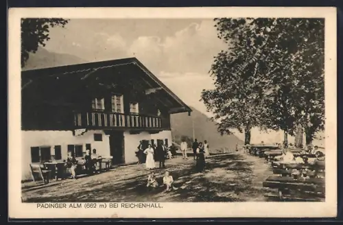 AK Bad Reichenhall, Gasthaus auf der Padinger Alm