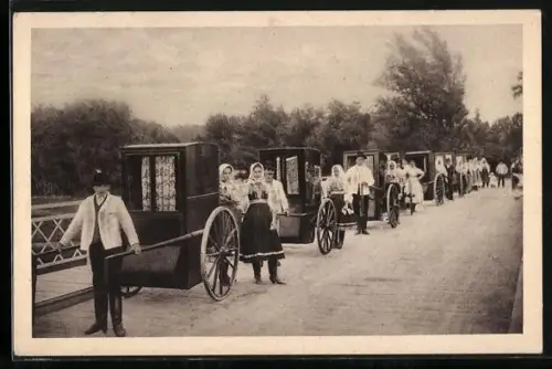AK Bad Pistyan, Zug der Infanteristen, Senften