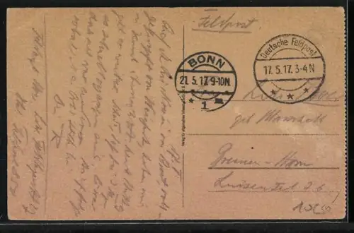 AK Kowel, Pferdegespann mit dt. Soldaten in der Kaiserstrasse