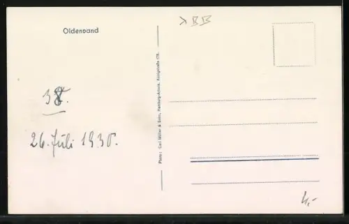 AK Oldenvand, Boot Oldedolen im Wasser