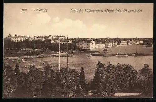 AK Oulu-Uleaborg, Näköala Tähtitornista, Utsikt fran Observatoriet
