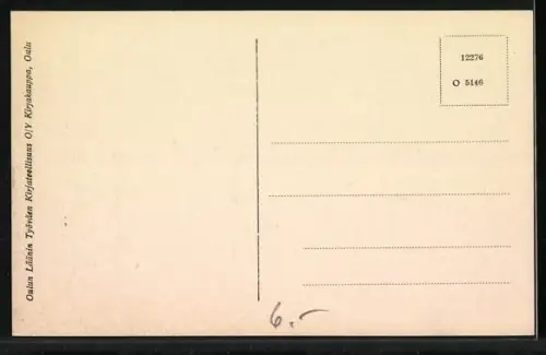 AK Oulu-Uleaborg, Näköala Tähtitornista, Utsikt fran Observatoriet
