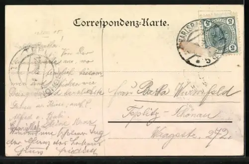 AK Karlsbad, Ansicht vom Kurhaus