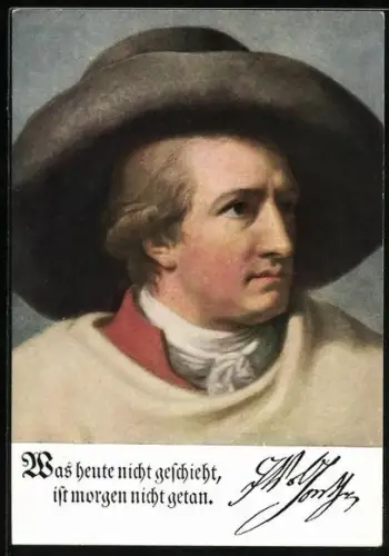 AK Portrait Johann Wolfgang von Goethe