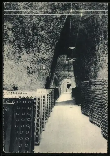 AK Reims, Champagne Pommery & Greno, Enfilade de crayères d`origine gallo-romaine, Weinkeller