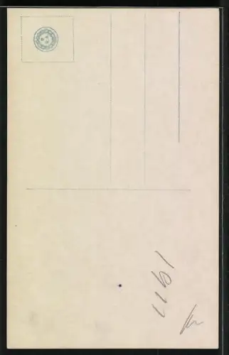 AK Kronprinz Wilhelm von Preussen umarmt seinen ältesten Sohn mit Stock in der Hand