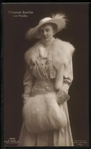 AK Portrait der Prinzessin Joachim von Preussen