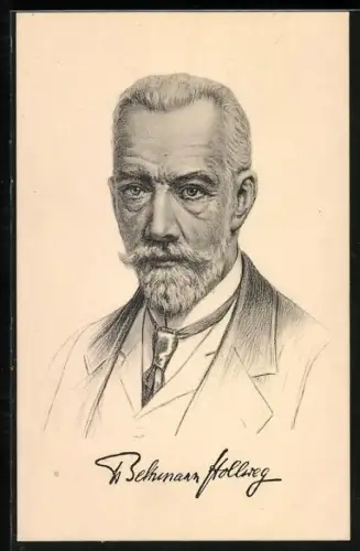 Künstler-AK Reichskanzler von Bethmann Hollweg
