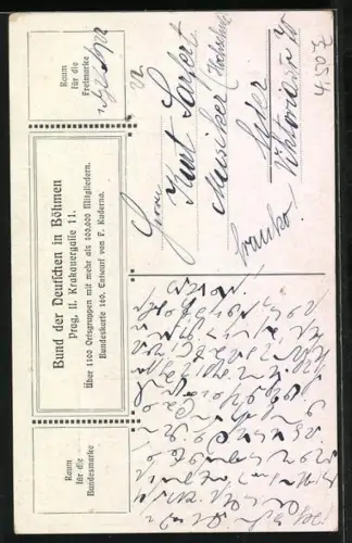 Künstler-AK Franz Kuderna: Die Elfen sehen ein Erdenkind