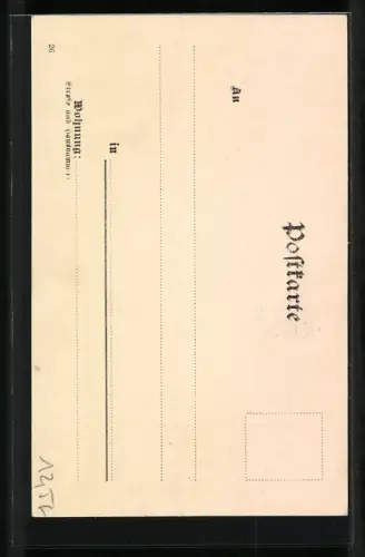 AK Junge Dame richtet die Fliege eines Schweins im Frack, Neujahrsgruss