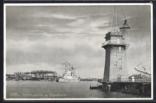 AK Kiel, Hafenpartie mit Signalturm