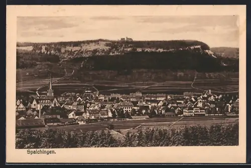 AK Spaichingen, Ortsansicht mit Kirche
