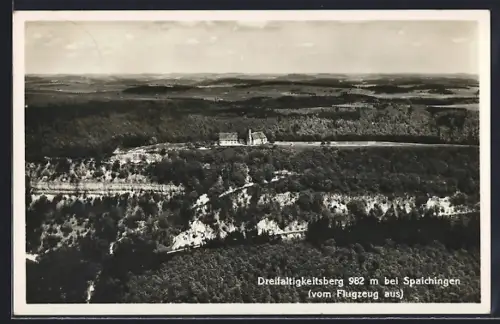 AK Spaichingen, Dreifaltigkeitsberg aus der Luft