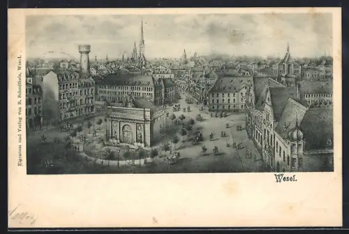 AK Wesel / Rhein, Stadtansicht