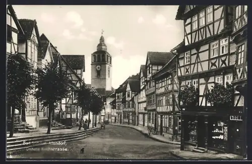 AK Bad Sooden-Allendorf, Untere Kirchstrasse, Fachwerkhäuser