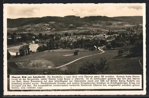 AK Oberrot, Blick vom Schlosswald