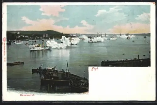 AK Kiel, Kaisersalut auf der Förde