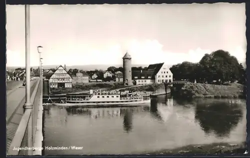 AK Holzminden /Weser, Jugendherberge, Schiff
