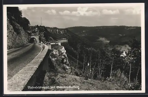 AK Unterdrackenstein, Reichsautobahn Stuttgart-Ulm, Nasenfelstunnel