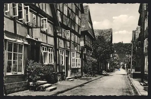 AK Bodenwerder, Alte Häuser in der Homburgstrasse
