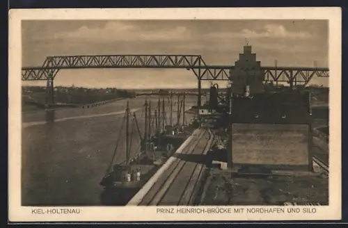 AK Kiel-Holtenau, Prinz Heinrich-Brücke, Nordhafen, Silo