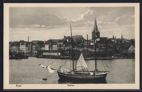 AK Kiel, Hafen, Stadtpanorama