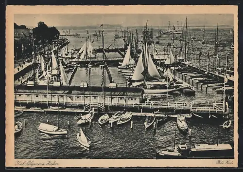 AK Kiel, Olympia Hafen, Segelboote, Hafenanlagen