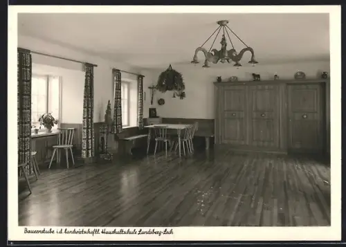 AK Landsberg-Lech, Bauernstube, Landwirtschaftl. Haushaltungsschule