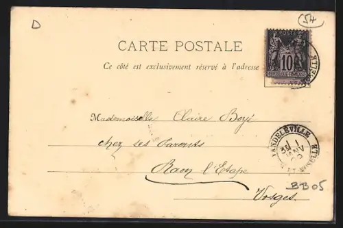 AK Château de la Malgrange, En allant vers la cour