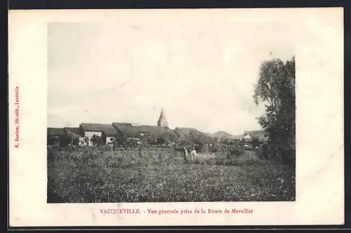 AK Vacqueville, Vue générale prise de la Route de Merviller