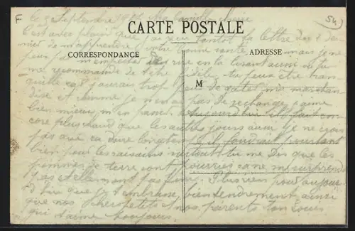 AK Vacqueville, Rue du Centre et vue sur l`église