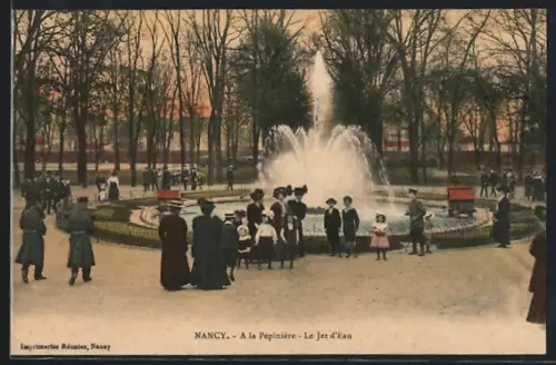 AK Nancy, À la Pépinière, Le Jet d`Eau