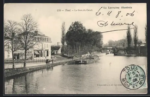 AK Toul, La Gare du Canal