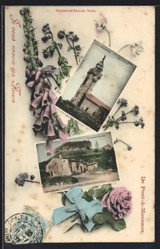 AK Pont-à-Mousson, Cartes postales anciennes avec fleurs en décoration