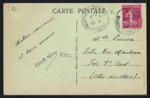 AK Nomeny, Vue de la Route de Nancy