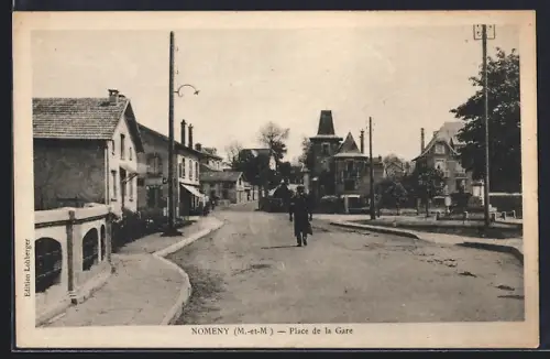 AK Nomeny /M.-et-M., Place de la Gare