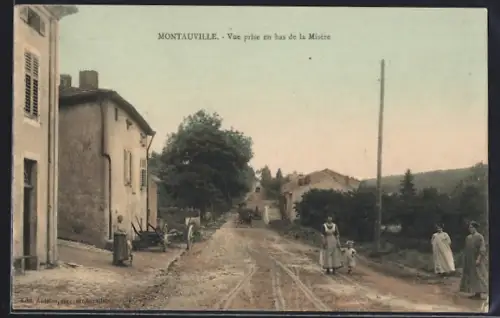 AK Montauville, Vue prise en bas de la Misère