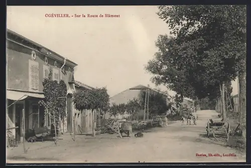 AK Ogéviller, Sur la Route de Blâmont