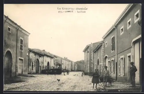 AK Ochey, La Place, Vue sur la rue