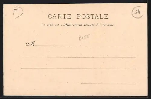 AK Marbache, Grande-Rue avec vue sur le clocher et les maisons alignées