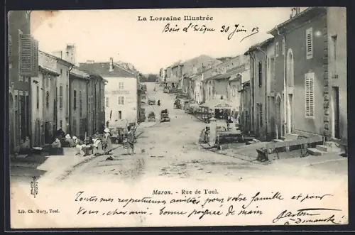 AK Maron, Rue de Toul animée avec passants et boutiques