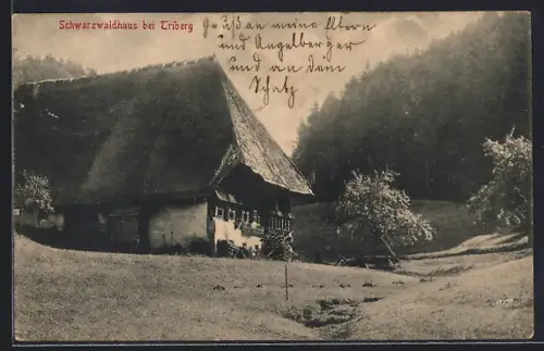 AK Triberg, Schwarzwaldhaus