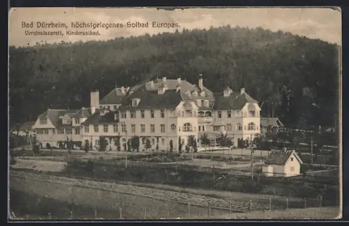 AK Bad Dürrheim, Vereinslazarett, Kindersolbad
