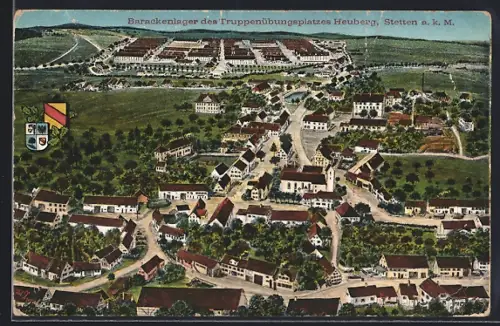 AK Stetten a. k. M., Barackenlager des Truppenübungsplatzes Heuberg