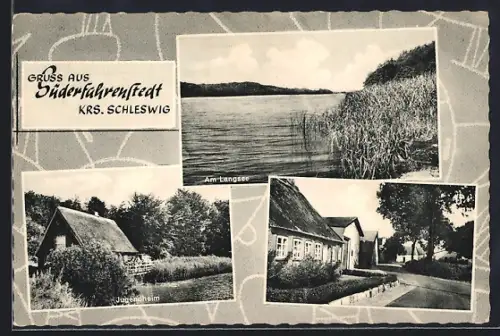 AK Süderfahrenstedt /Schleswig, Langsee, Jugendheim, Dorfstrasse